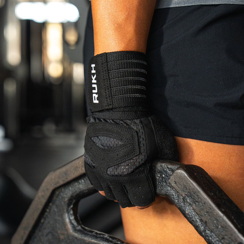 Guantes con muñequera