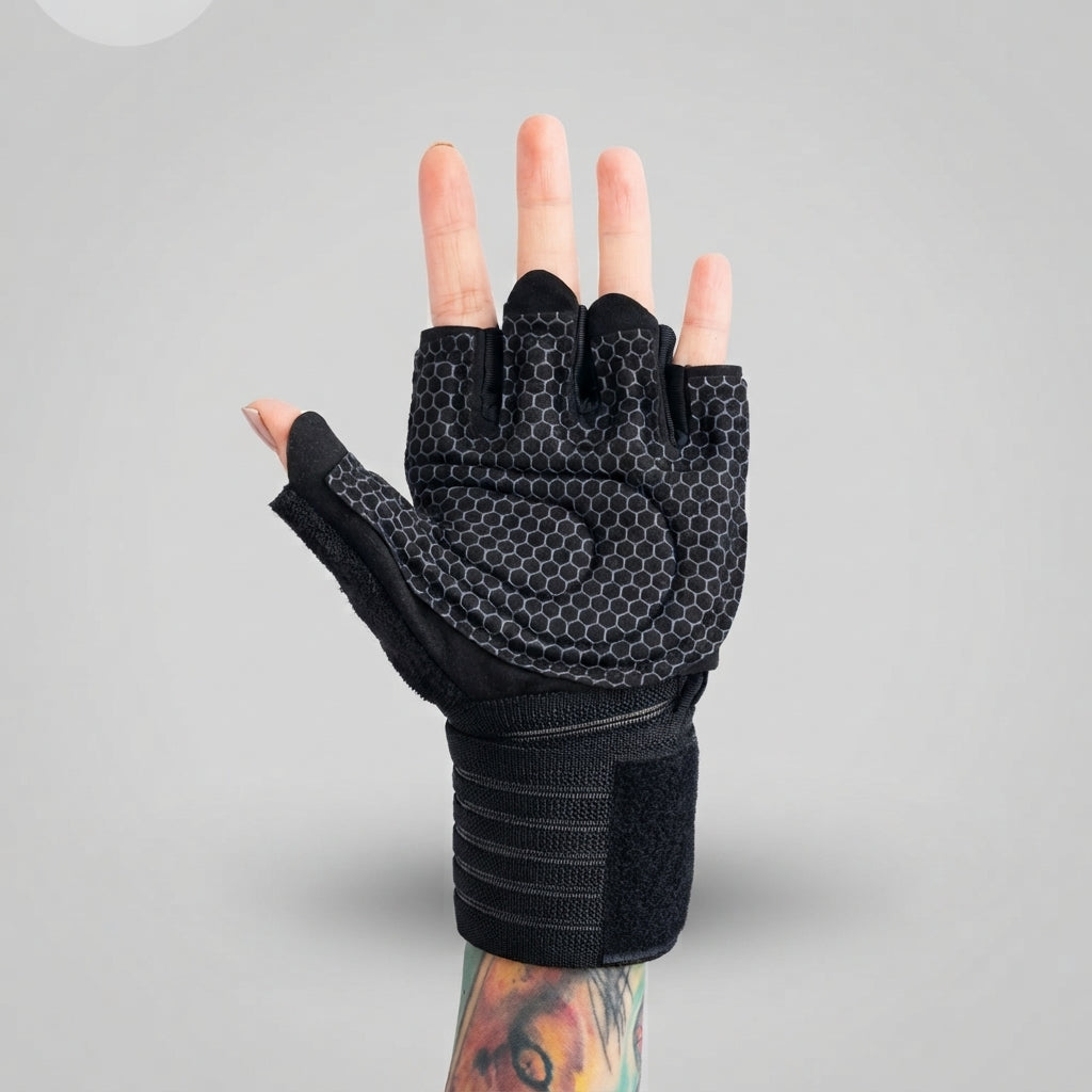 Guantes con muñequera